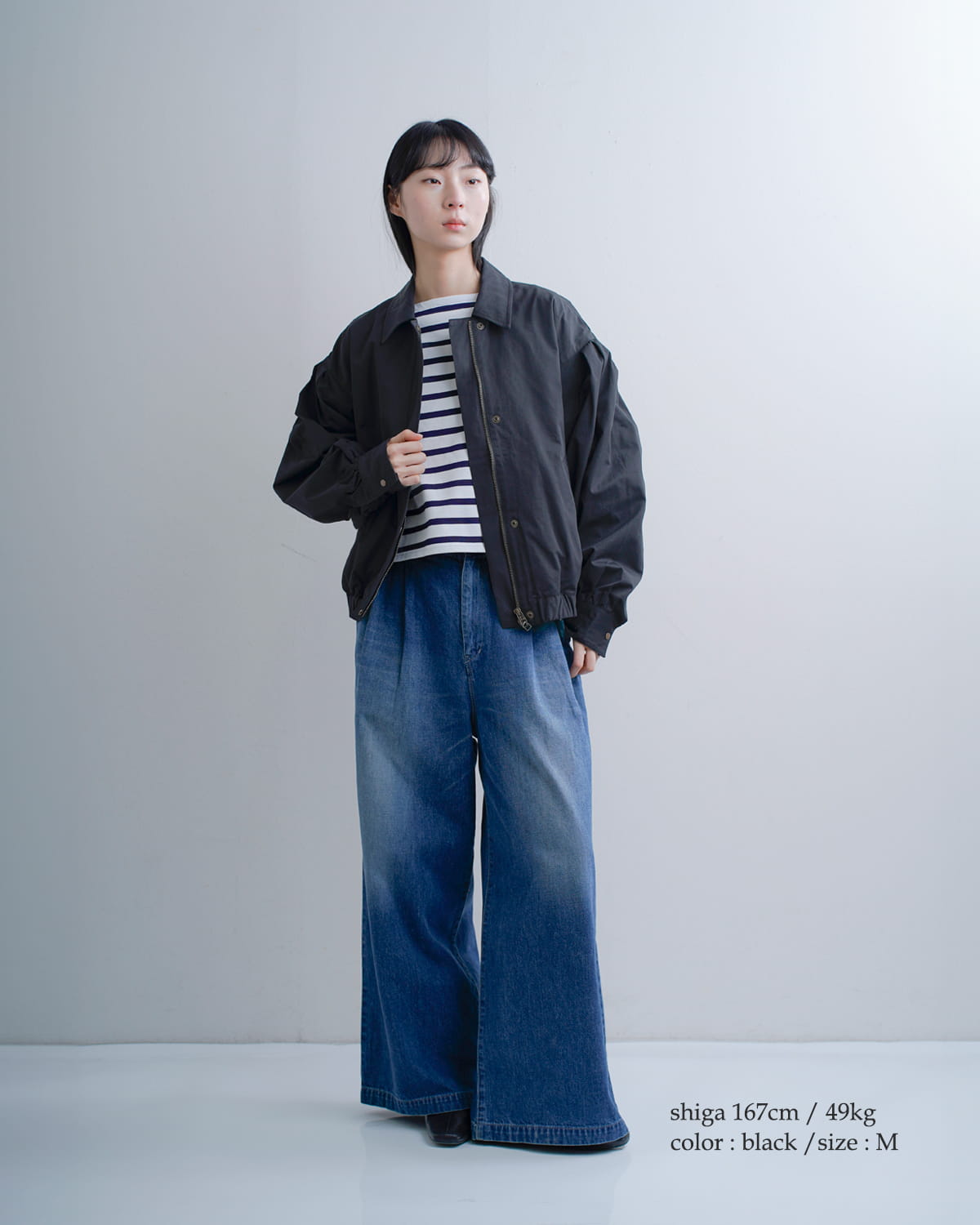 ジョンブル　ブラック　ブルゾン Johnbull（ジョンブル） セール【30%OFF】ジョンブル コットンチノ