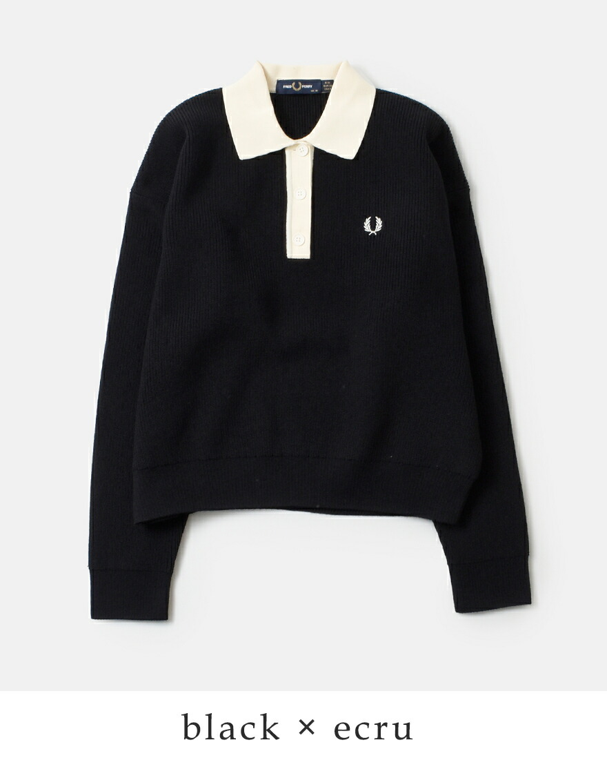 フレッド ペリー FRED PERRY ローゲージ ニット ポロ シャツ KNITTED SHIRT k8136 レディース