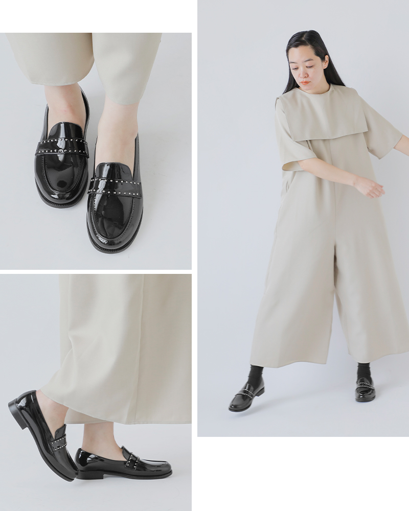 TEMPERATE テンパレイト スタッズベルト スリッポン シューズ