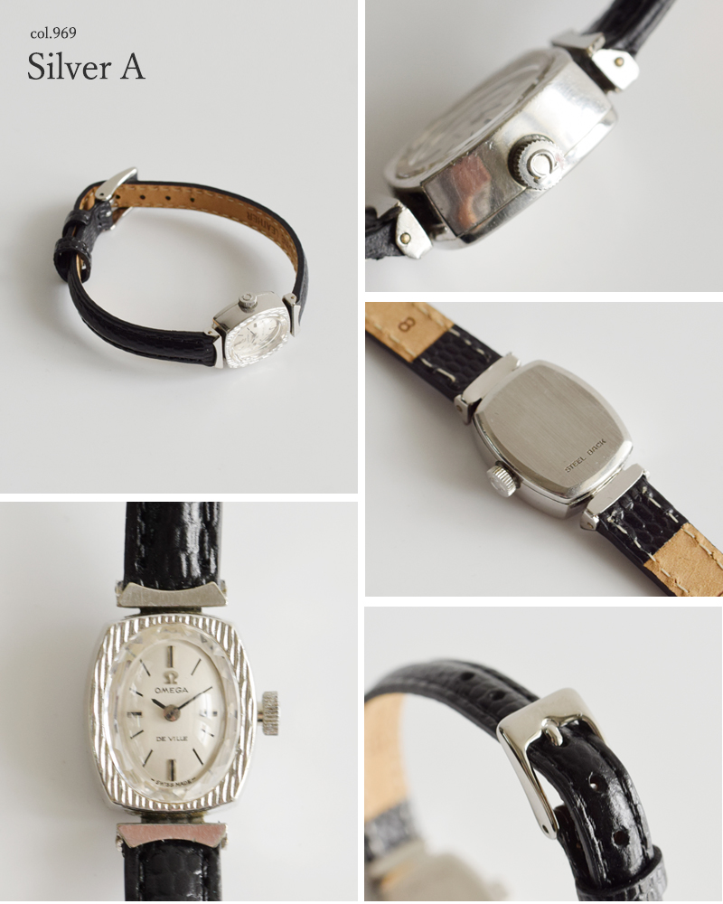 OMEGA オメガ 型押し カウレザー ヴィンテージ ウォッチ ks-530