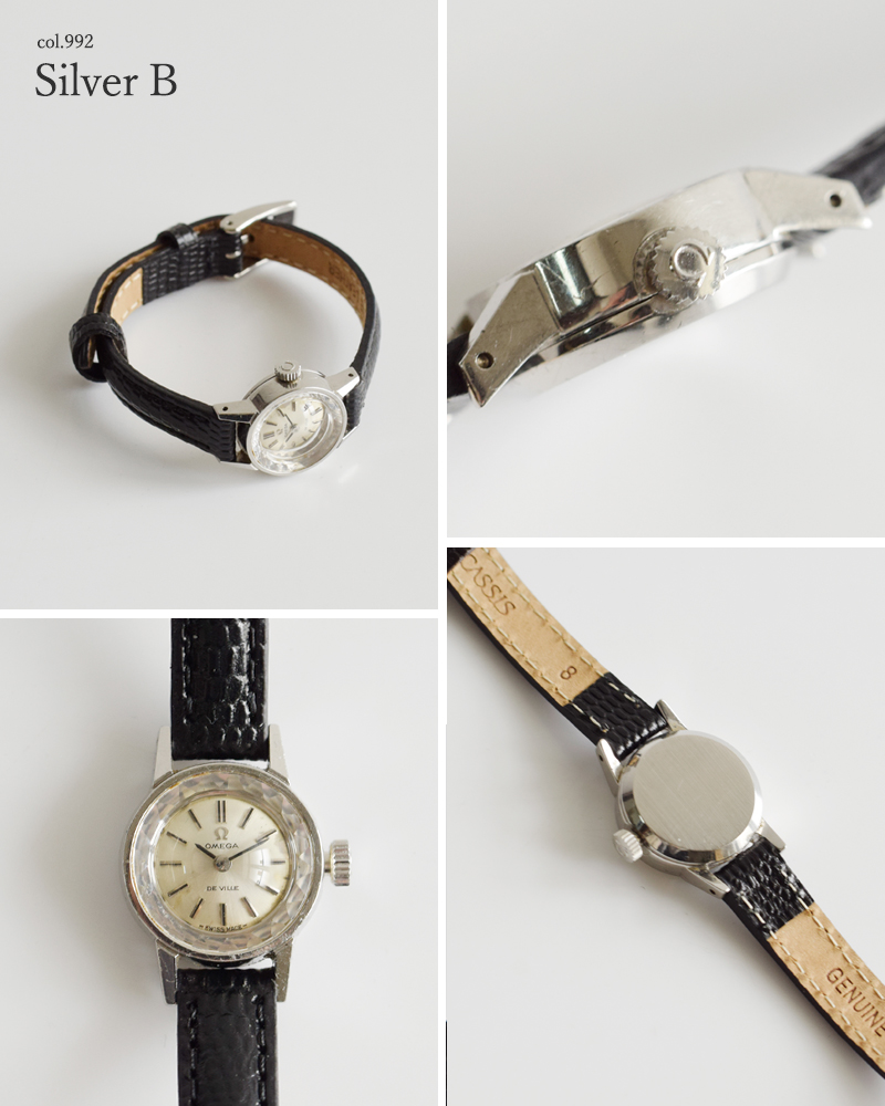 OMEGA オメガ カウレザー ベルト ステンレス ヴィンテージ