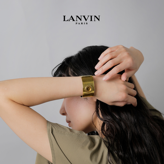 LANVIN ランバン ステンレス GP ヴィンテージ ウォッチ 腕時計