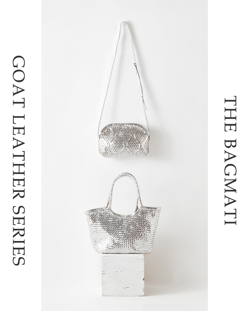 The Bagmati バグマティ ゴートレザー メタリック トート バッグ ku 