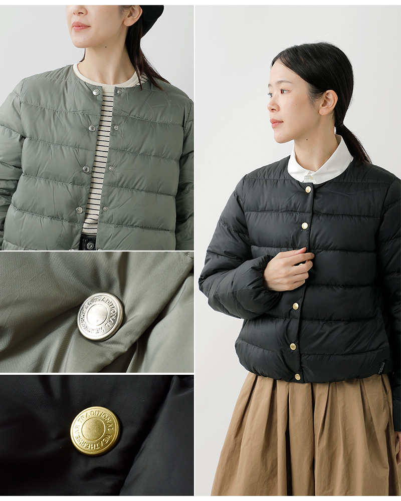 Traditional Weatherwear(トラディショナルウェザーウェア)アークリーパッカブル撥水ノーカラーダウンジャケット“ARKLEYDOWNPA”l252cidco0496oz