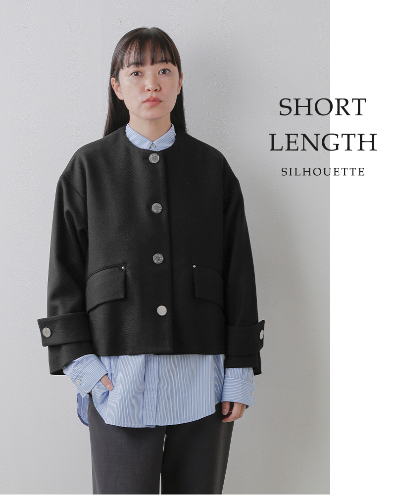 Mackintosh（マッキントッシュ） ウール ハンビー ノーカラー