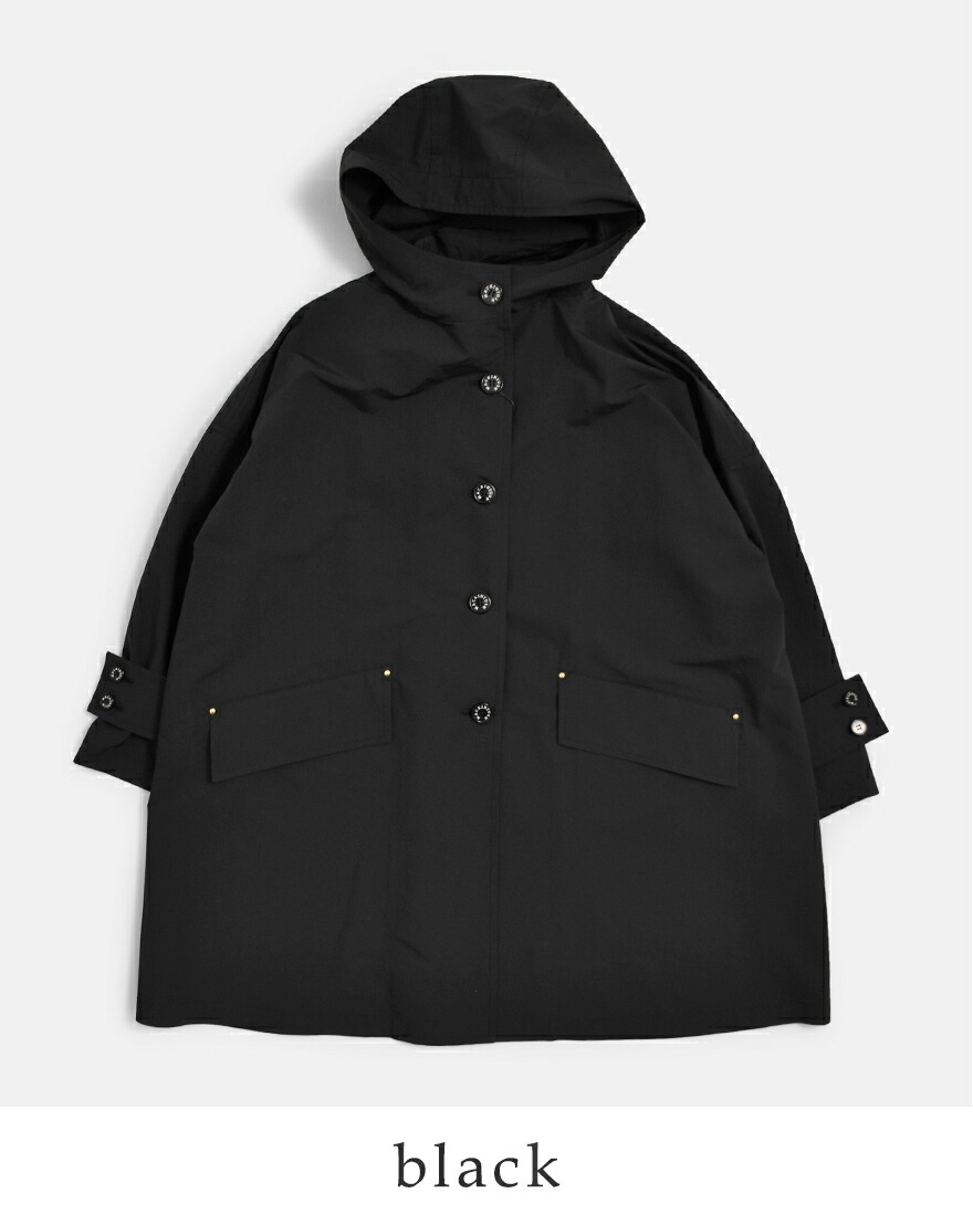 新品タグ付き MACKINTOSH NEW HUMBIE HOOD 黒 6 MACKINTOSH（マッキントッシュ） HUMBIE HOOD フーデッドコート