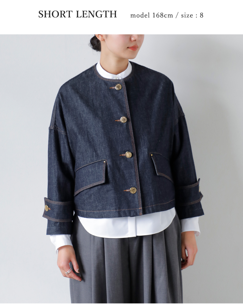 Mackintosh（マッキントッシュ） ハンビー ノーカラー ショート デニム