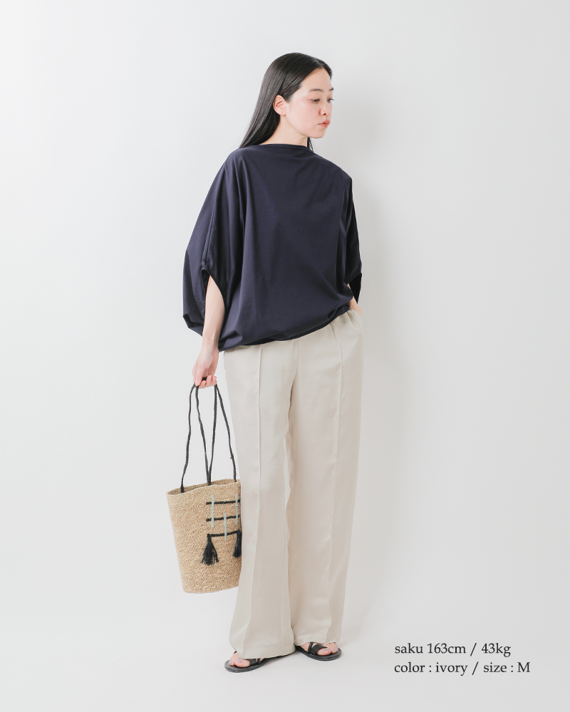 50%OFF オードリーアンドジョンワッド audrey and john wad シルキー サテン イージー ワイド パンツ l4313 パンツ ☆☆ クーポン対象 Audrey and John Wad（オードリーアンドジョンワッド） 【50%OFF