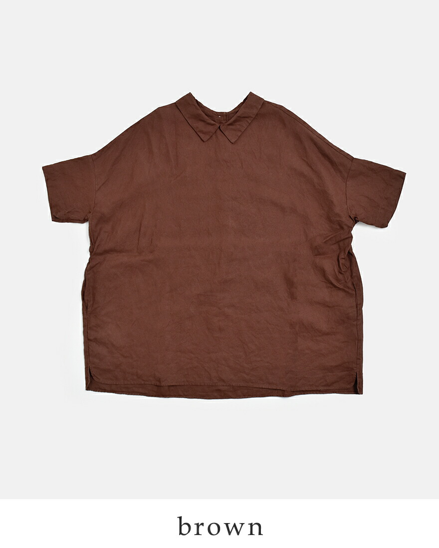 ラボレイトリー Laboratory ラミーリネン ワイド シャツ チュニック ブラウス ORDINARY WIDE SHIRT TUNIC BLOUSE la465 レディース 春夏 2026ss新作の画像