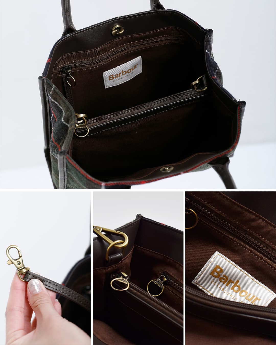 Barbour（バブアー） バーヒル タータン トート バッグ BARRHILL