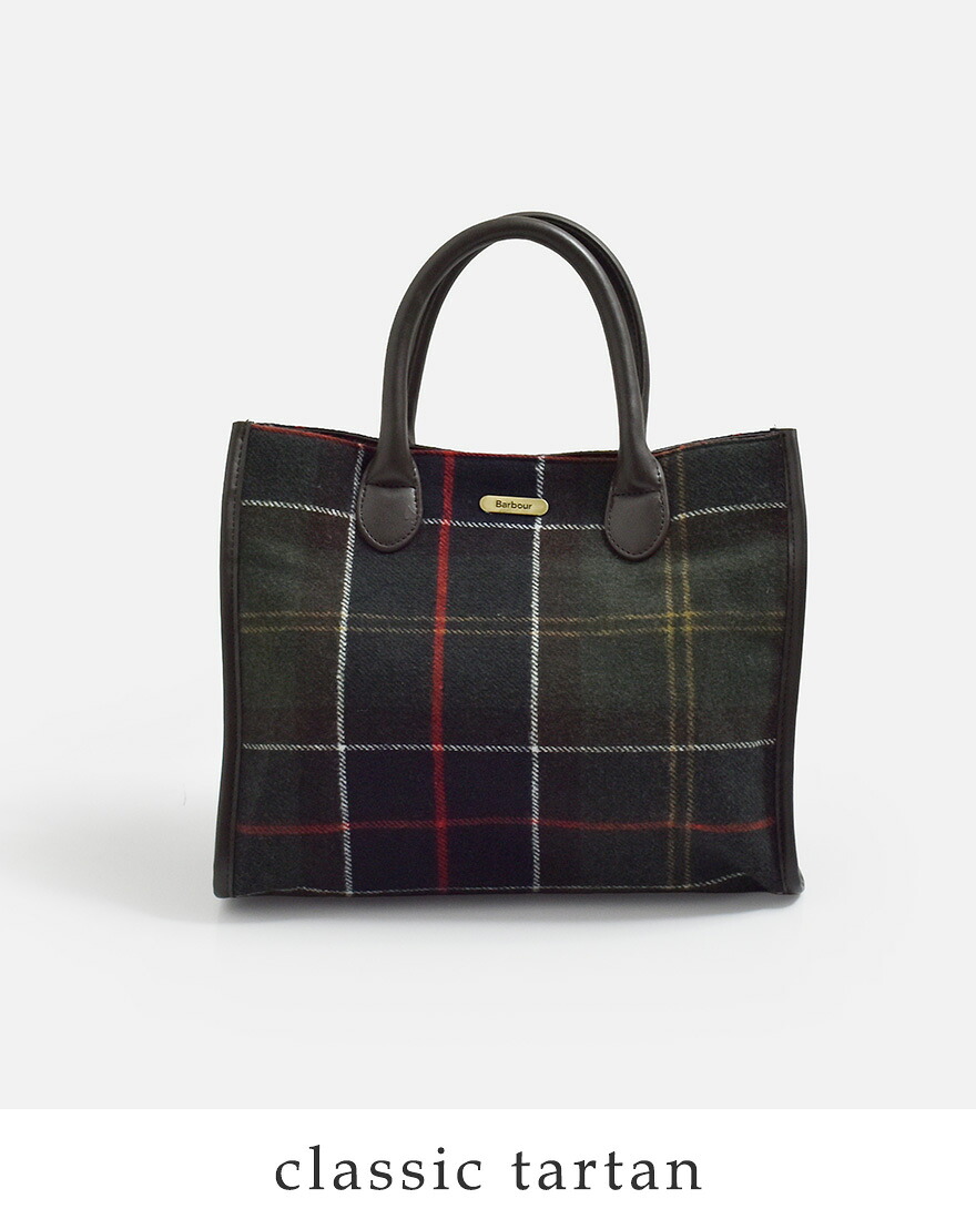 ジ*ン様 未使用　バブアー　タータンチェック トート　barbour toteb Barbour（バブアー） バーヒル タータン トート バッグ BARRHILL