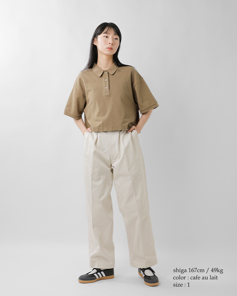 LENO リノ ハイツイストコットン 鹿の子 ポロシャツ POLO SHIRTS leno