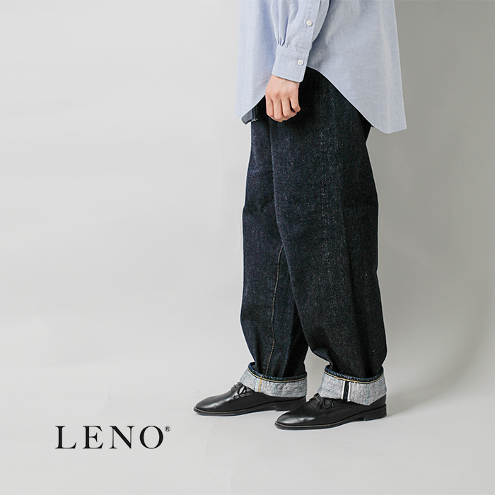 LENO リノ ルーズ テーパード デニム パンツ LOOSE TAPERED JEANS leno