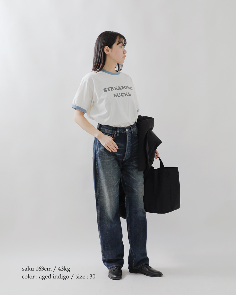 leno&co. デニムパンツ リノアンドコー LENO OFFICIAL WEBSITE / LUCY HIGH WAIST TAPERED JEANS