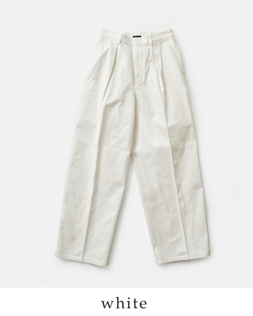 LENO リノ コットン ワンタック チノパンツ ONE FOWRAD PLEATS CHINO