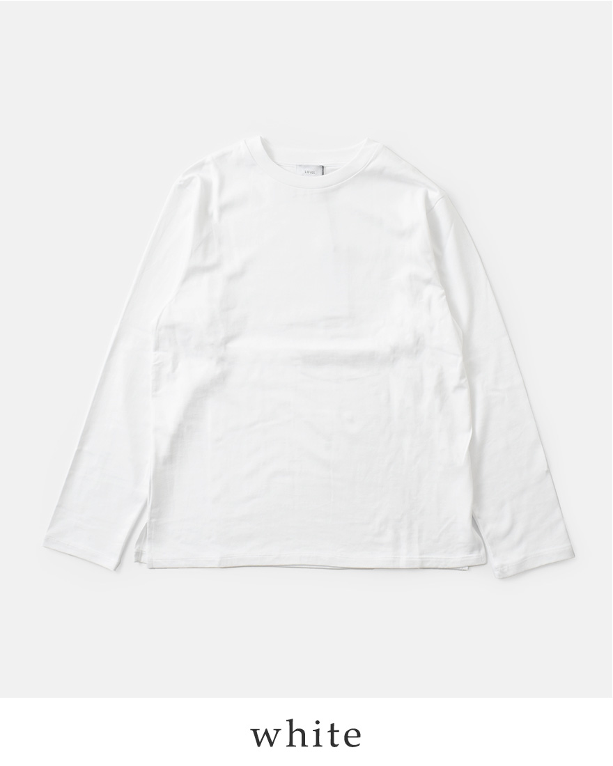 リフィル LIFiLL コットニー 天竺 スリット ロングスリーブ T