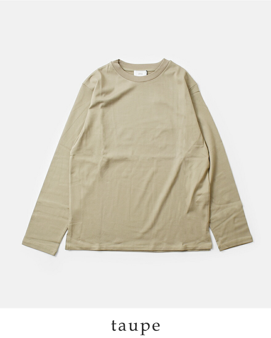 リフィル LIFiLL コットニー 天竺 スリット ロングスリーブ Tシャツ 長袖  COTTONY SLIT LONGSLEEVE TEE lf044-01 レディース 【クーポン対象】 リフィル LIFiLL コットニー 天竺 スリット ロングスリーブ T