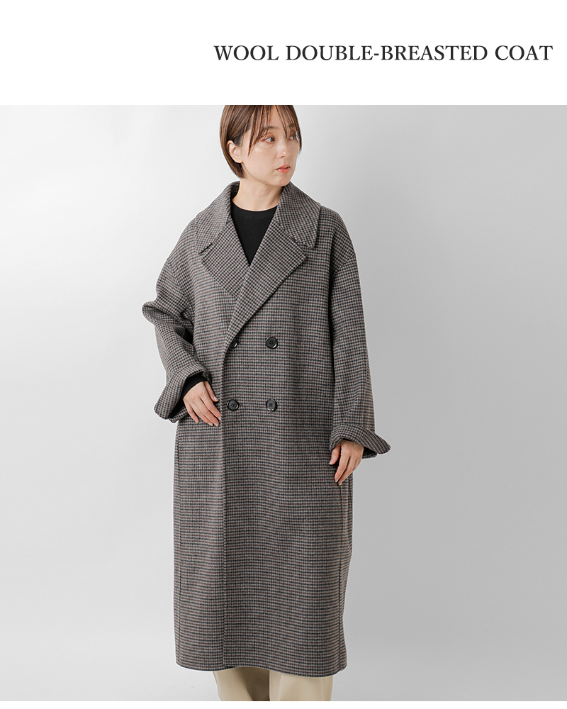 Le Glazik(ルグラジック)ラムウールダブルブレステッドコートlg-a0451lww-25aw