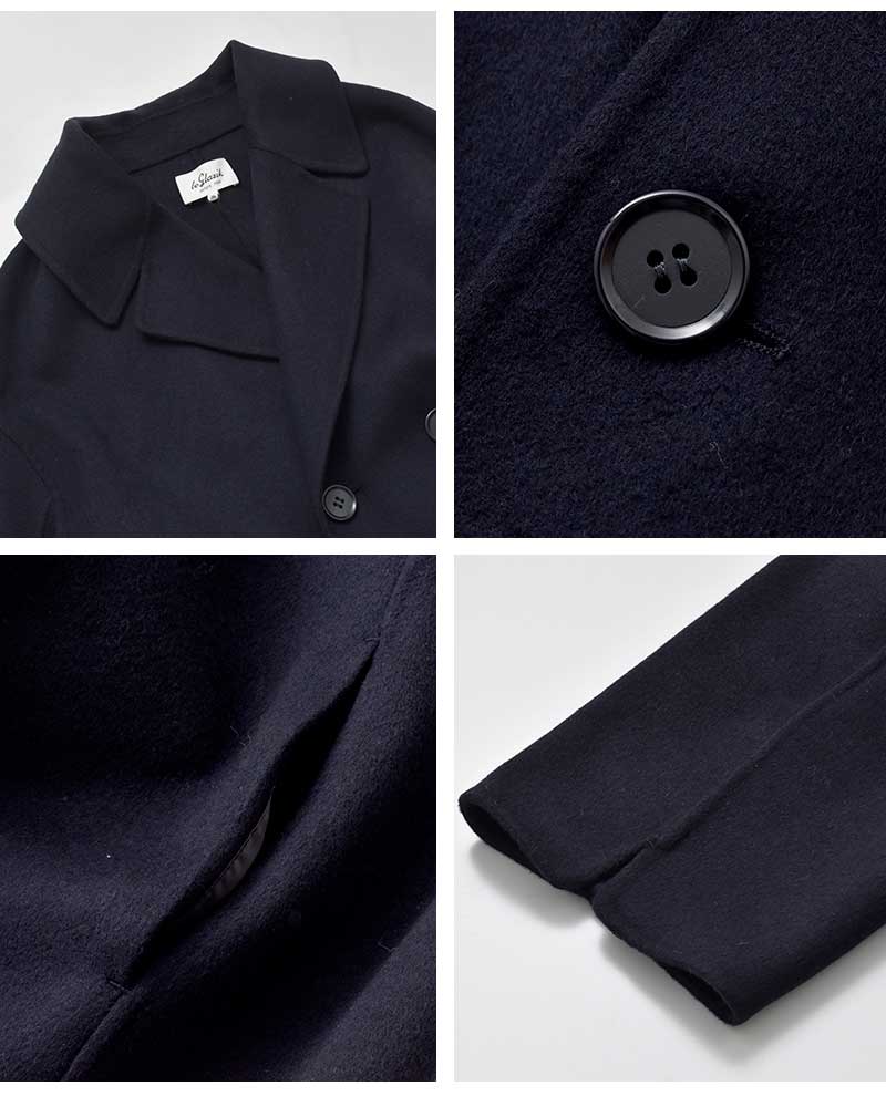 Le Glazik(ルグラジック)ラムウールダブルブレステッドコートlg-a0451lww-25aw