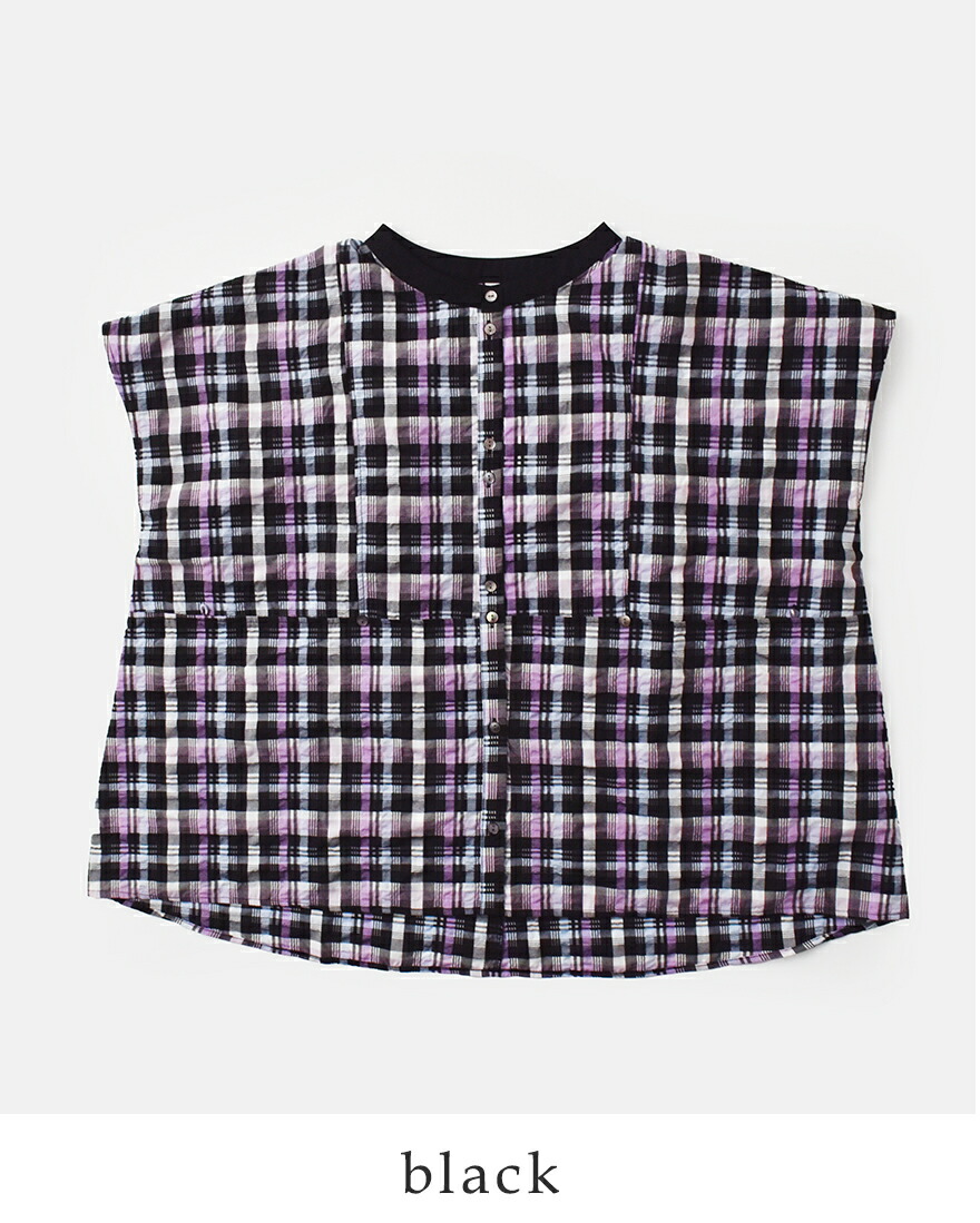 【30%OFF】kelen ケレン シアサッカー チェック 2way シルエット ブラウス NORMA CHECK lkl25sbl2230 レディース Kelen 【30%OFF】kelen ケレン シアサッカー チェック 2way