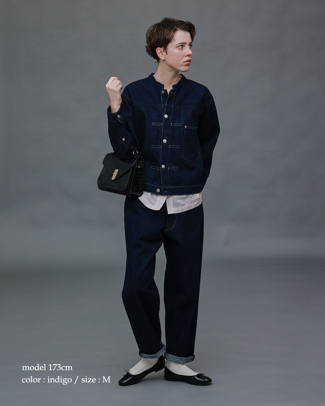 LENO ケレン KELEN ×リノ 12oz デニム スタンドカラー ジャケット