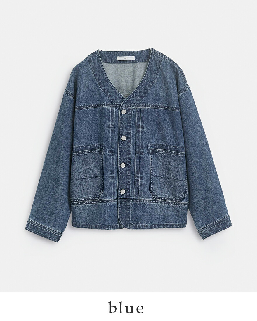 Kelen（ケレン） kelen Vネックデザイン デニム ジャケット JEY