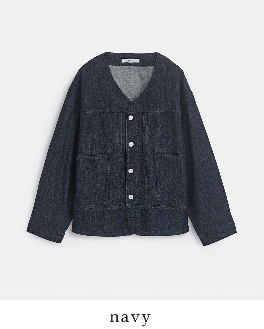 Kelen（ケレン） kelen Vネックデザイン デニム ジャケット JEY