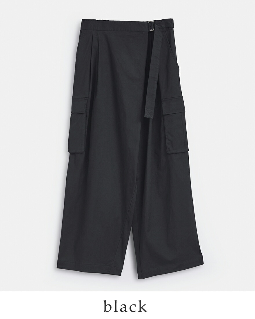 Kelen（ケレン） コットンストレッチ ラップデザイン カーゴ パンツ