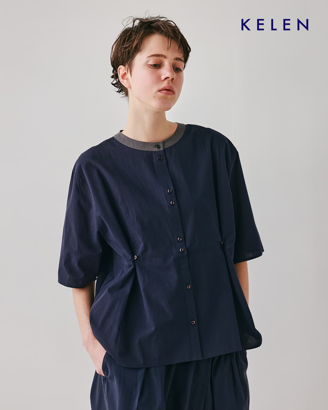 Kelen（ケレン） セール【30%OFF】ケレン クレリック バンドカラー