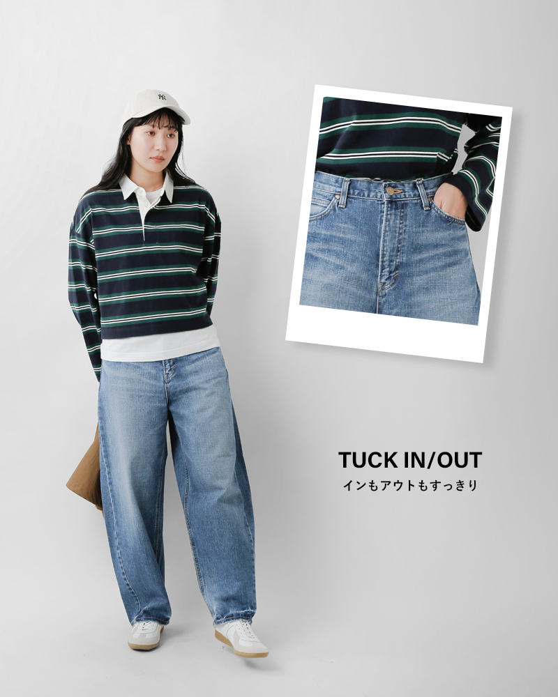 Lee（リー） カーブ ワイド デニム パンツ ll8026 レディース