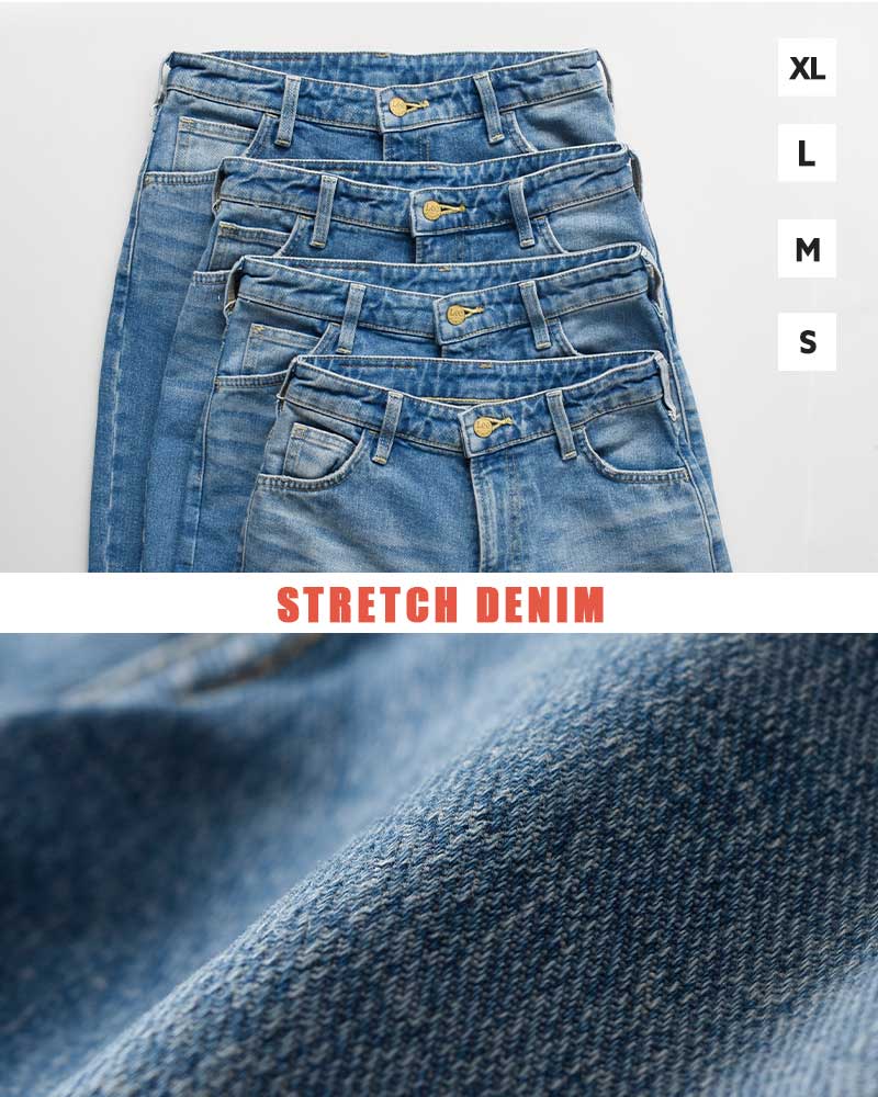 Lee リー ハイウエスト ストレッチ デニム ストレート パンツ