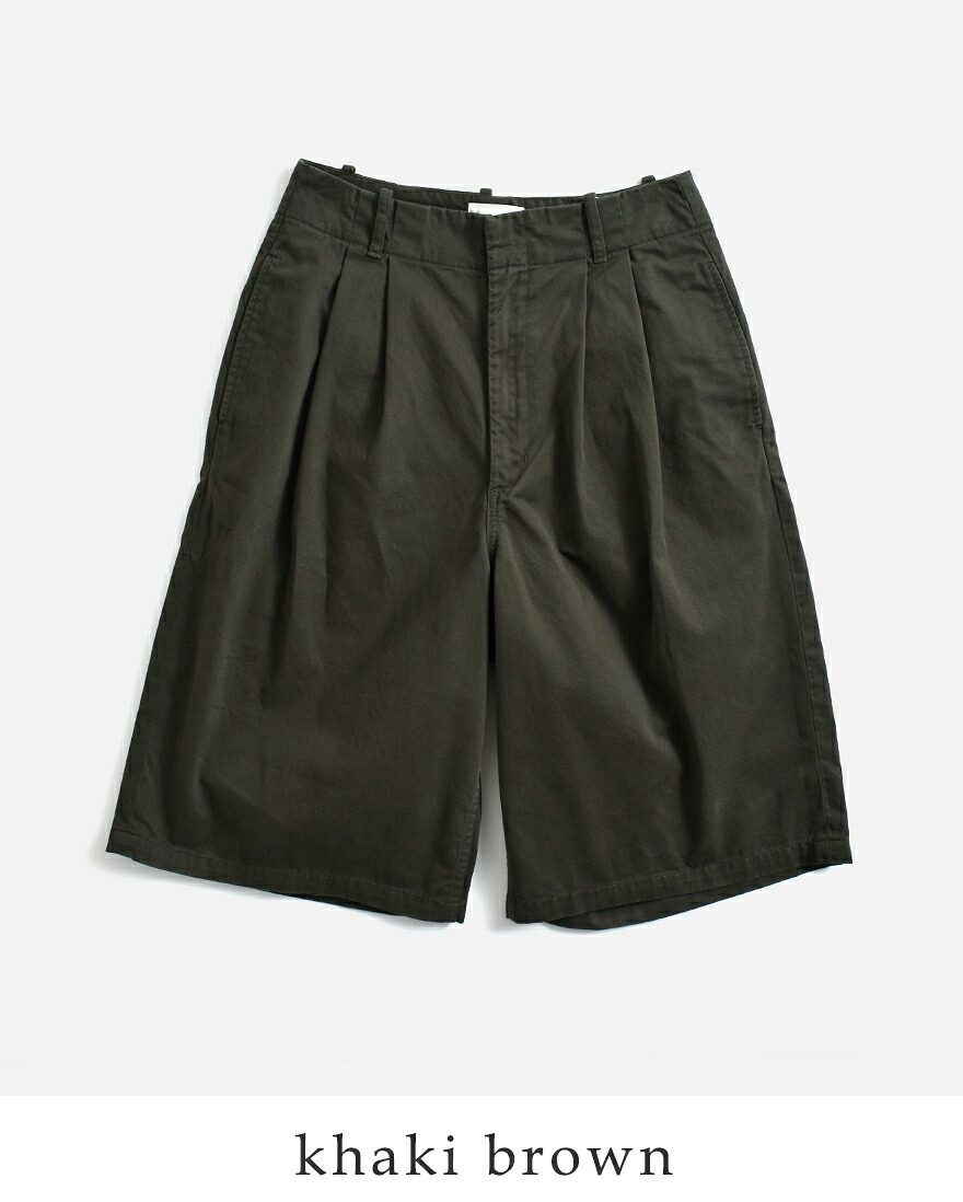 Le Minor（ルミノア） コットン 2タック バミューダパンツ M52 BERMUDA