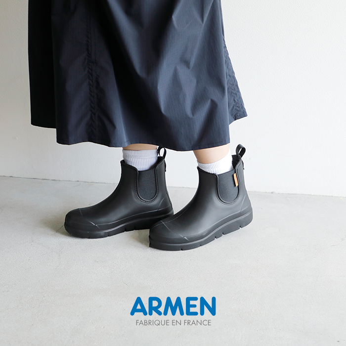 ARMEN（アーメン） サイドゴア レイン ブーツ lmnam2501 レディース