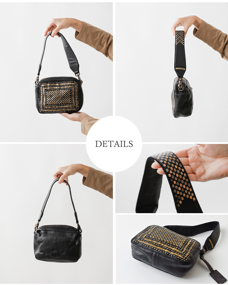 bibian商品 BIBA ビバ ベジタブルタンニン カウハイド レザー ミニ クロス