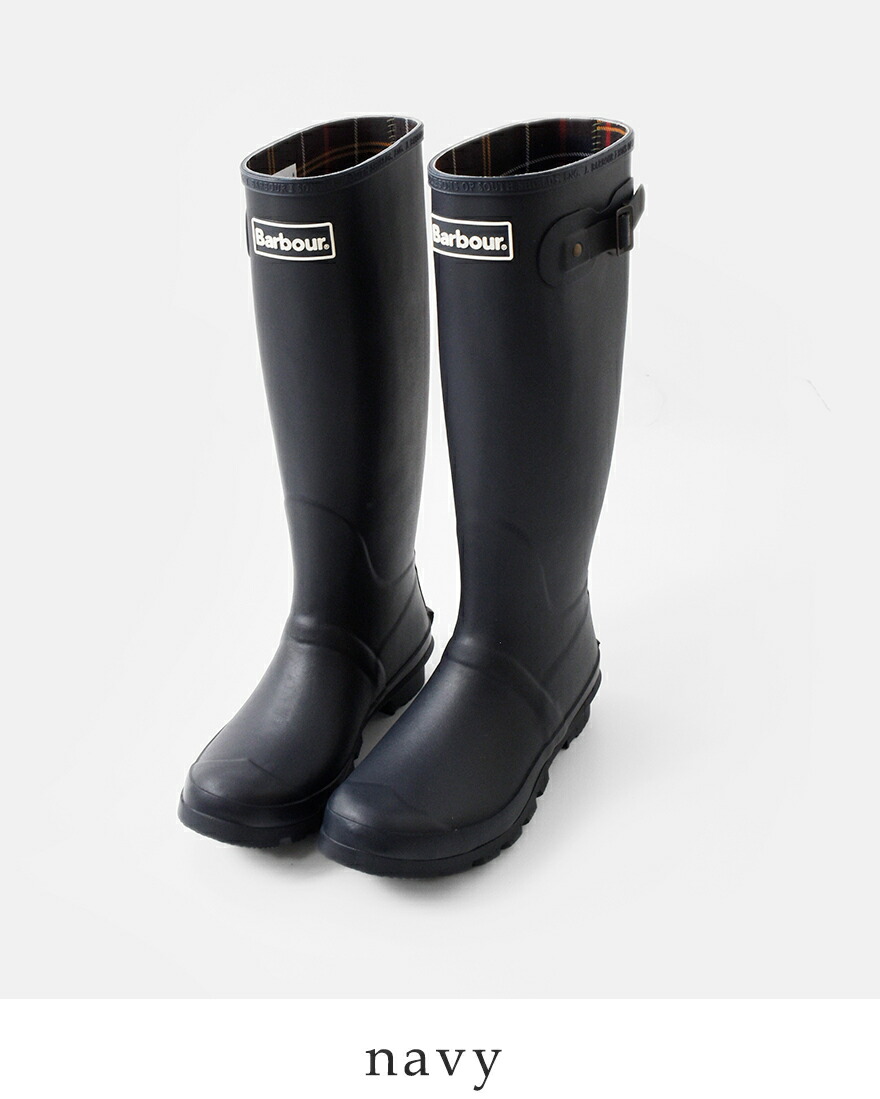 BARBOUR  レインブーツUK5 ブラックロング BARBOUR レインブーツUK5 ブラックロング