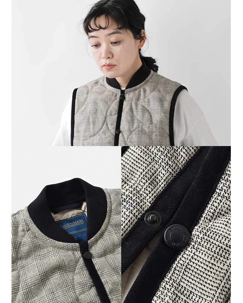 現行・未使用級✨ LAVENHAM BOMBER GILET ブルー Lサイズ LAVENHAM Bomber Gilet | 大阪心斎橋のメンズ洋服のセレクト