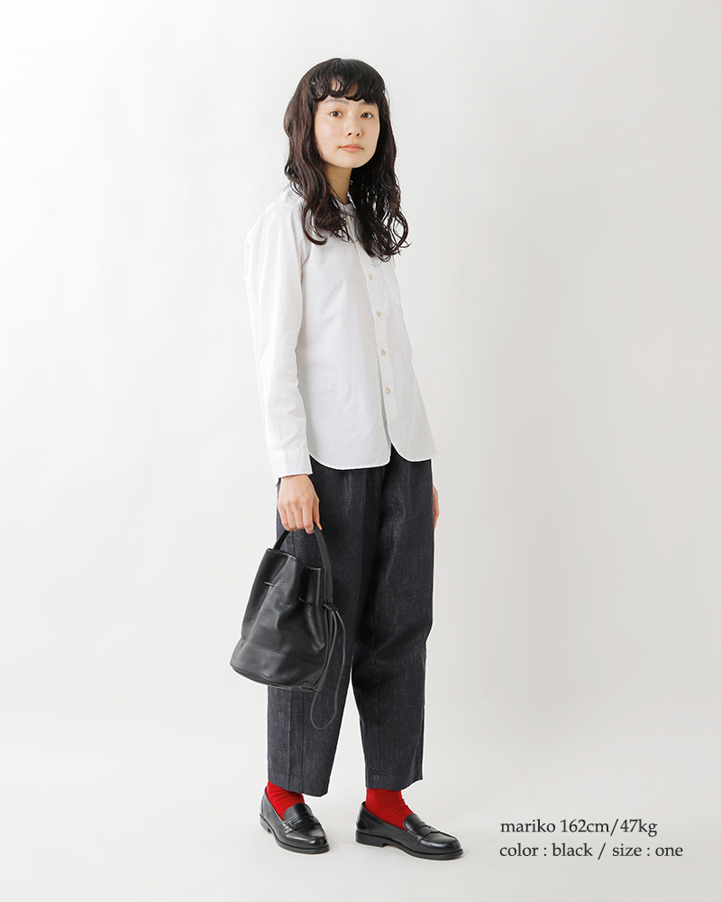 blossom♡ 　mormyrus モルミルス レザー 巾着バッグ mormyrus モルミルス レザー 巾着 ハンドバッグ m-143