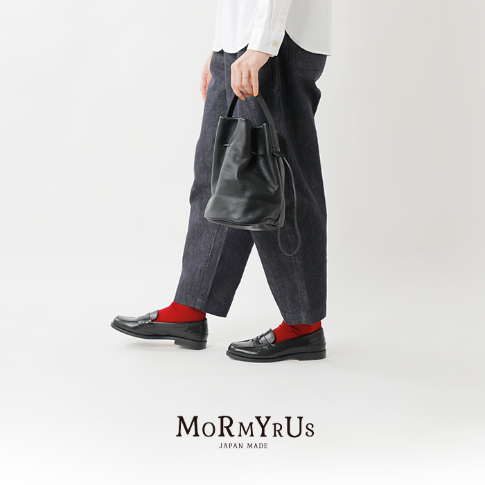 mormyrus モルミルス レザー 巾着 ハンドバッグ m-143