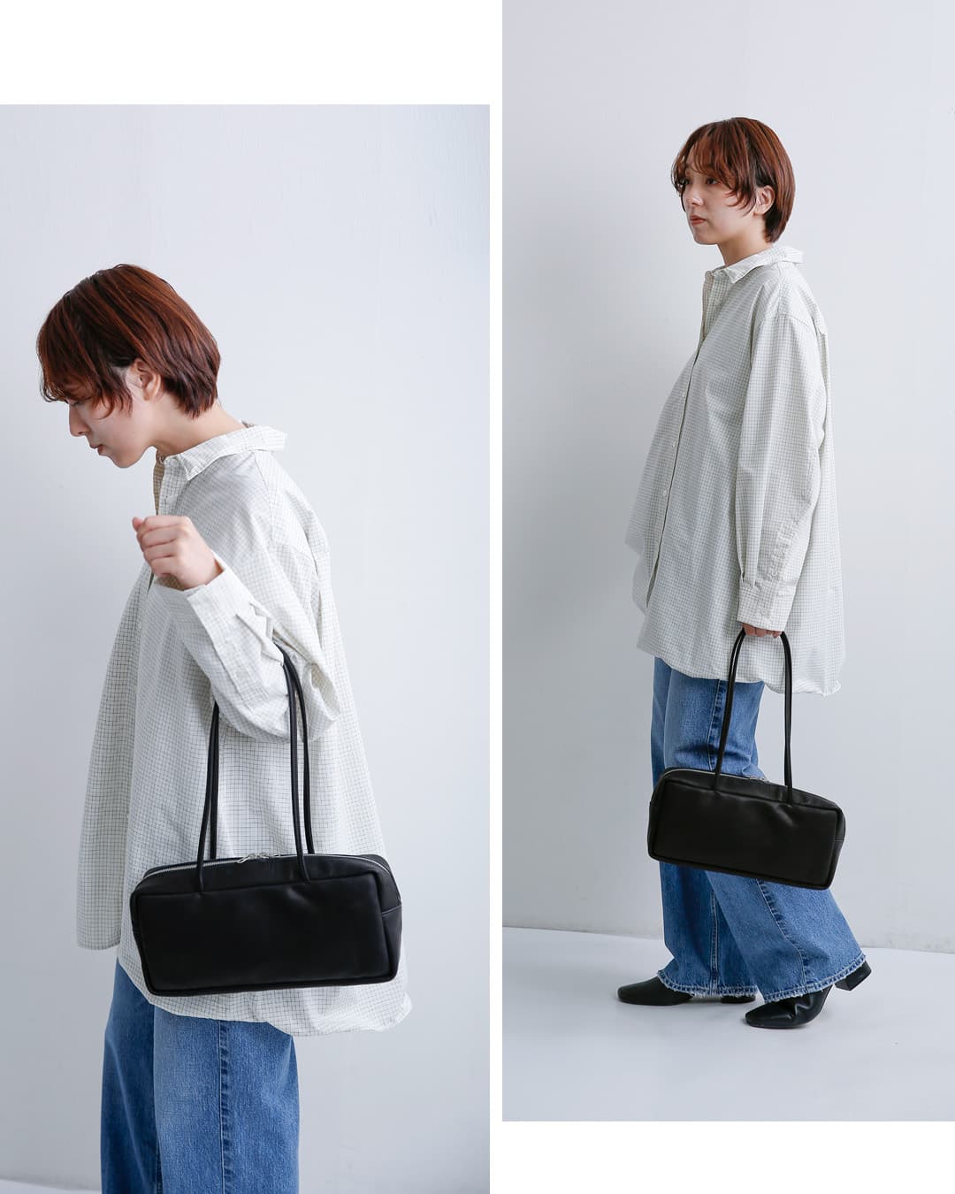 mormyrus（モルミルス） レザー ロングハンドル 横長 トートバッグ m