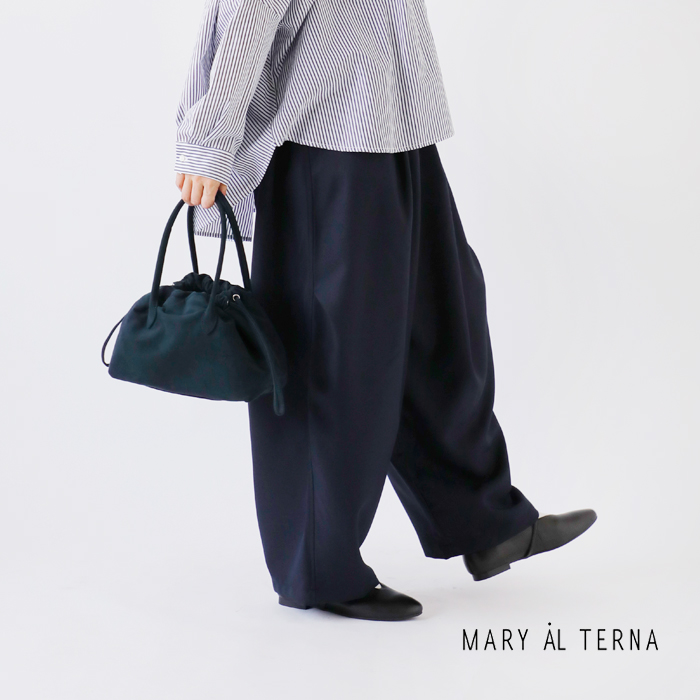 MARY AL TERNA(メアリオルターナ)ウルトラスエード巾着ミニハンドバッグ“WRING”ma5227bg-38