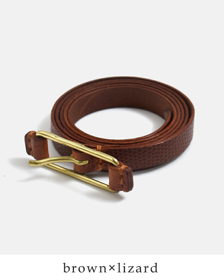 MASTER&Co（マスターアンドコー） MASTER&Co. 型押し レザー ベルト