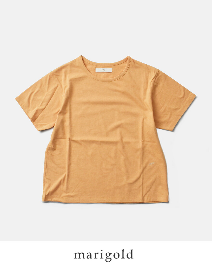 me. 【30%OFF】ミードット 刺繍 コットン Tシャツ me-24402