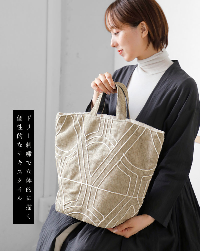 ビージ beej ドリー 刺繍 トートバッグ mi-it001 レディース