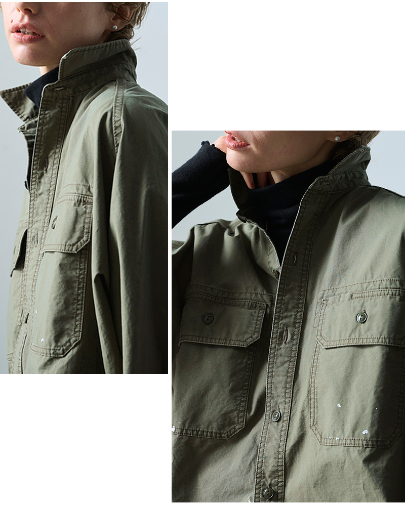 kha:ki（カーキ） セール【30%OFF】カーキ コットン ワイド ミリタリー