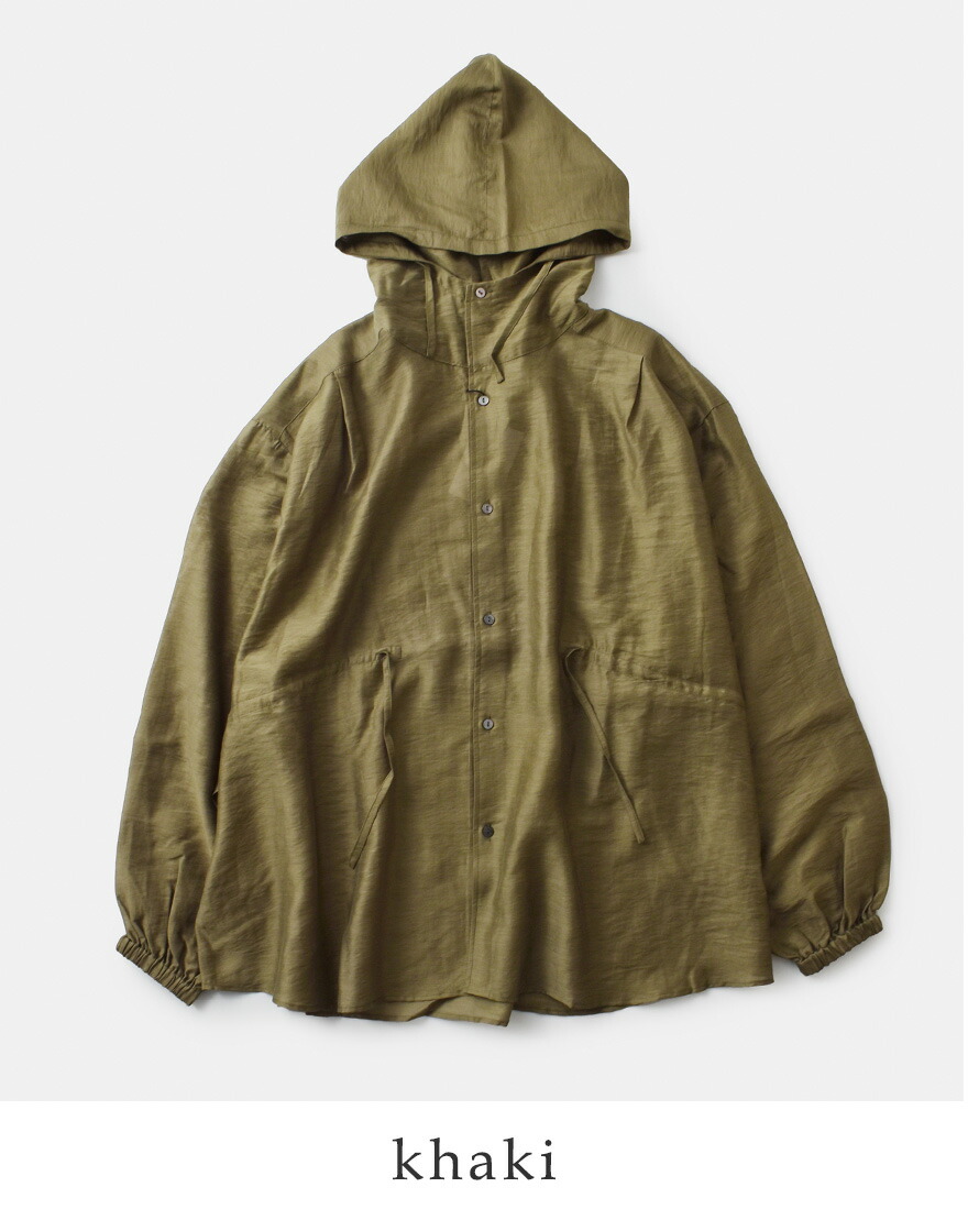 【40%OFF】カーキ kha:ki フーデッド シアー シャツ HOODED SHEER SHIRTS mil25hbl3143 レディース kha:ki 【40%OFF】カーキ フーデッド シアー シャツ HOODED