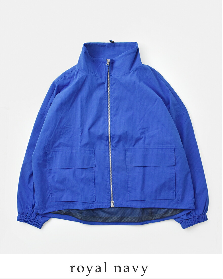 ジャケット・アウター iam kiichan kha:ki（カーキ） ライト リップストップ スタンドカラー ジップアップ