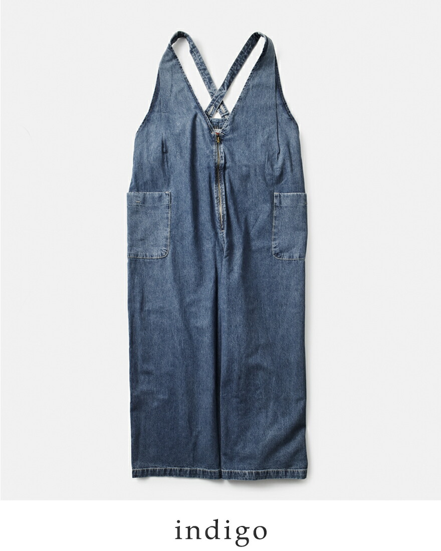 kha:ki 【40%OFF】カーキ 8oz 綿麻デニム ヴィンテージ加工 V