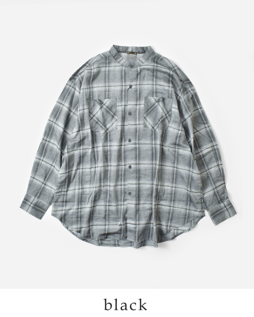 kha:ki（カーキ） シアーオンブレチェック オーバーシャツ SHEER CHECK