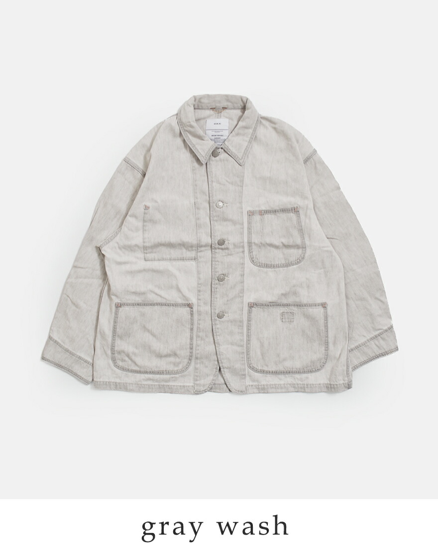 kha:ki（カーキ） kha:ki 8ozライトルーズデニム カバーオール LOOSE