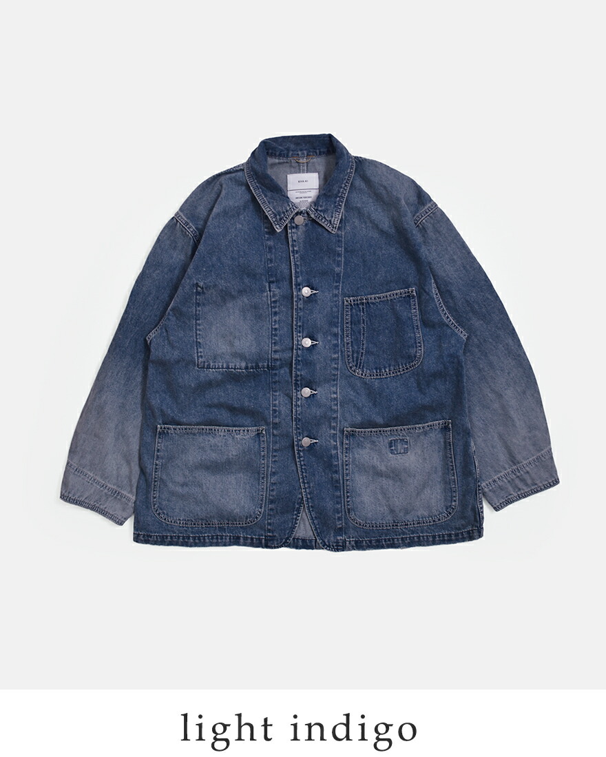 kha:ki（カーキ） kha:ki 8ozライトルーズデニム カバーオール LOOSE